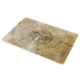 Maxbell Plastic Hard Cover Case Protector Shell Wood Grain Shape for Macbook Air 13"