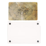 Maxbell Plastic Hard Cover Case Protector Shell Wood Grain Shape for Macbook Air 13"