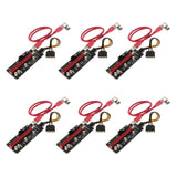 Maxbell 6Pack PCIE Riser 1X TO 16X Graphics Riser Mining Card+60cm USB 3.0 Extension Cable