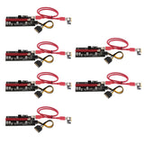Maxbell 6Pack PCIE Riser 1X TO 16X Graphics Riser Mining Card+60cm USB 3.0 Extension Cable