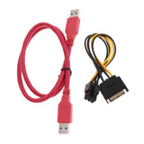 Maxbell 6Pack PCIE Riser 1X TO 16X Graphics Riser Mining Card+60cm USB 3.0 Extension Cable