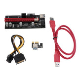 Maxbell 6Pack PCIE Riser 1X TO 16X Graphics Riser Mining Card+60cm USB 3.0 Extension Cable
