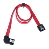 Maxbell Universal SATA III Cable 90 Degree 6Gbps Data Cable With Locking Latch 18 Inches