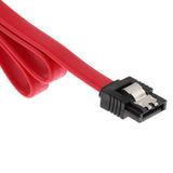 Maxbell Universal SATA III Cable 90 Degree 6Gbps Data Cable With Locking Latch 18 Inches