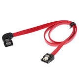 Maxbell Universal SATA III Cable 90 Degree 6Gbps Data Cable With Locking Latch 18 Inches