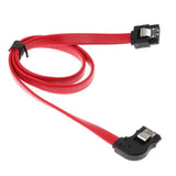 Maxbell Universal SATA III Cable 90 Degree 6Gbps Data Cable With Locking Latch 18 Inches