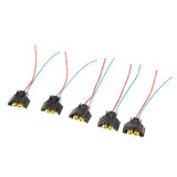 Maxbell 5 Pieces Automotive H9 Headlight Fog Light Wire Harness Female Socket Adapter