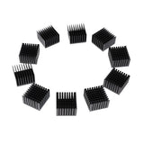Maxbell 10Pcs Aluminum Heatsink Cooling Fin Radiator 37*37*24mm for IC Led Chip 10W