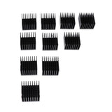 Maxbell 10Pcs Aluminum Heatsink Cooling Fin Radiator 37*37*24mm for IC Led Chip 10W