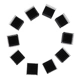 Maxbell 10Pcs Aluminum Heatsink Cooling Fin Radiator 37*37*24mm for IC Led Chip 10W