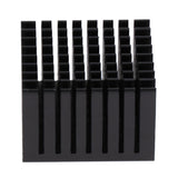 Maxbell 10Pcs Aluminum Heatsink Cooling Fin Radiator 37*37*24mm for IC Led Chip 10W