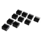 Maxbell 10Pcs Aluminum Heatsink Cooling Fin Radiator 37*37*24mm for IC Led Chip 10W