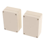 Maxbell Plastic Enclosure Projector Box PCB Case DIY 58x35x82mm Waterproof (Pack of 2)