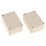 Maxbell Plastic Enclosure Projector Box PCB Case DIY 58x35x82mm Waterproof (Pack of 2)
