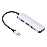 Maxbell USB Hub Adapter, Type-C to USB 3.0 Converter and Card Reader for SD TF For Macbook