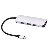 Maxbell USB Hub Adapter, Type-C to USB 3.0 Converter and Card Reader for SD TF For Macbook