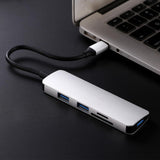 Maxbell USB Hub Adapter, Type-C to USB 3.0 Converter and Card Reader for SD TF For Macbook