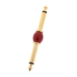 Max 6.35mm 1/4" inch Male to Male Audio Aadpter red