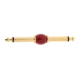 Max 6.35mm 1/4" inch Male to Male Audio Aadpter red