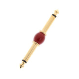 Max 6.35mm 1/4" inch Male to Male Audio Aadpter red