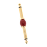Max 6.35mm 1/4" inch Male to Male Audio Aadpter red