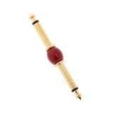 Max 6.35mm 1/4" inch Male to Male Audio Aadpter red