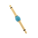 Max 6.35mm 1/4" inch Male to Male Audio Aadpter green