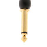 Max 6.35mm 1/4" inch Male to Male Audio Aadpter black