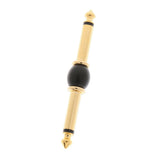Max 6.35mm 1/4" inch Male to Male Audio Aadpter black