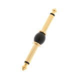 Max 6.35mm 1/4" inch Male to Male Audio Aadpter black