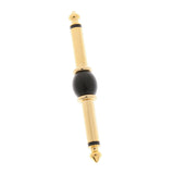 Max 6.35mm 1/4" inch Male to Male Audio Aadpter black