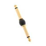 Max 6.35mm 1/4" inch Male to Male Audio Aadpter black