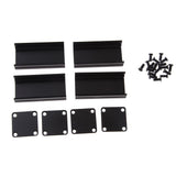 Max 2 Set 50x25x25mm Aluminum Instrument Box PCB Enclosure DIY Electronic Case