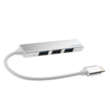 Maxbell USB C Hub Type C USB 3.1 To USB 2.0 4Ports Card Reader Adapter Hub,Silver
