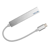Maxbell USB C Hub Type C USB 3.1 To USB 2.0 4Ports Card Reader Adapter Hub,Silver