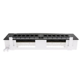 Max 12-Port Cat5e/6 Unshielded Wallmount Network Patch Panel 10inch