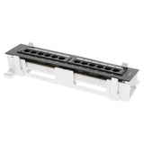 Max 12-Port Cat5e/6 Unshielded Wallmount Network Patch Panel 10inch