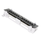 Max 12-Port Cat5e/6 Unshielded Wallmount Network Patch Panel 10inch