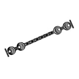Max Stainless Steel Crystal Moon Sun Watch Band for Fitbit Versa Watch Black