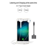 Max 2in 1 USB Type C to 3.5mm Headphone Audio Jack Charging Cable Adapter Pink