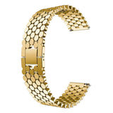 Max Stylish Watch Band for Sumsang Galaxy Watch 46mm Replacement Golden