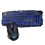 Maxbell J10 English Character Backlight Cracked Gaming Mouse Keyboard Combo Set