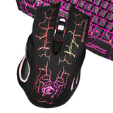 Maxbell J10 English Character Backlight Cracked Gaming Mouse Keyboard Combo Set