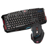 Maxbell J30 Wired English Character Backlight Cracked Gaming Mouse Keyboard Combo
