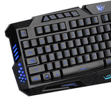 Maxbell J30 Wired English Character Backlight Cracked Gaming Mouse Keyboard Combo
