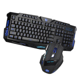 Maxbell J30 Wired English Character Backlight Cracked Gaming Mouse Keyboard Combo