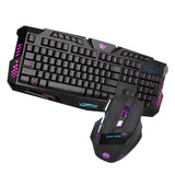 Maxbell J30 Wired English Character Backlight Cracked Gaming Mouse Keyboard Combo