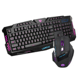 Maxbell J30 Wired English Character Backlight Cracked Gaming Mouse Keyboard Combo