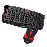 Maxbell Wired Gaming Mouse Keyboard Combo Fashion LED Backlit Keyboard and Mouse Set