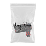 Maxbell Wired Gaming Mouse Keyboard Combo Fashion LED Backlit Keyboard and Mouse Set